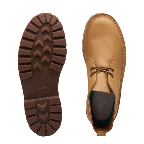 NIB CLARKS Nubuck Chukka Boot Rugged Mid Desert Ortholite Cushion Lug Shoe 12 - Picture 9 of 9